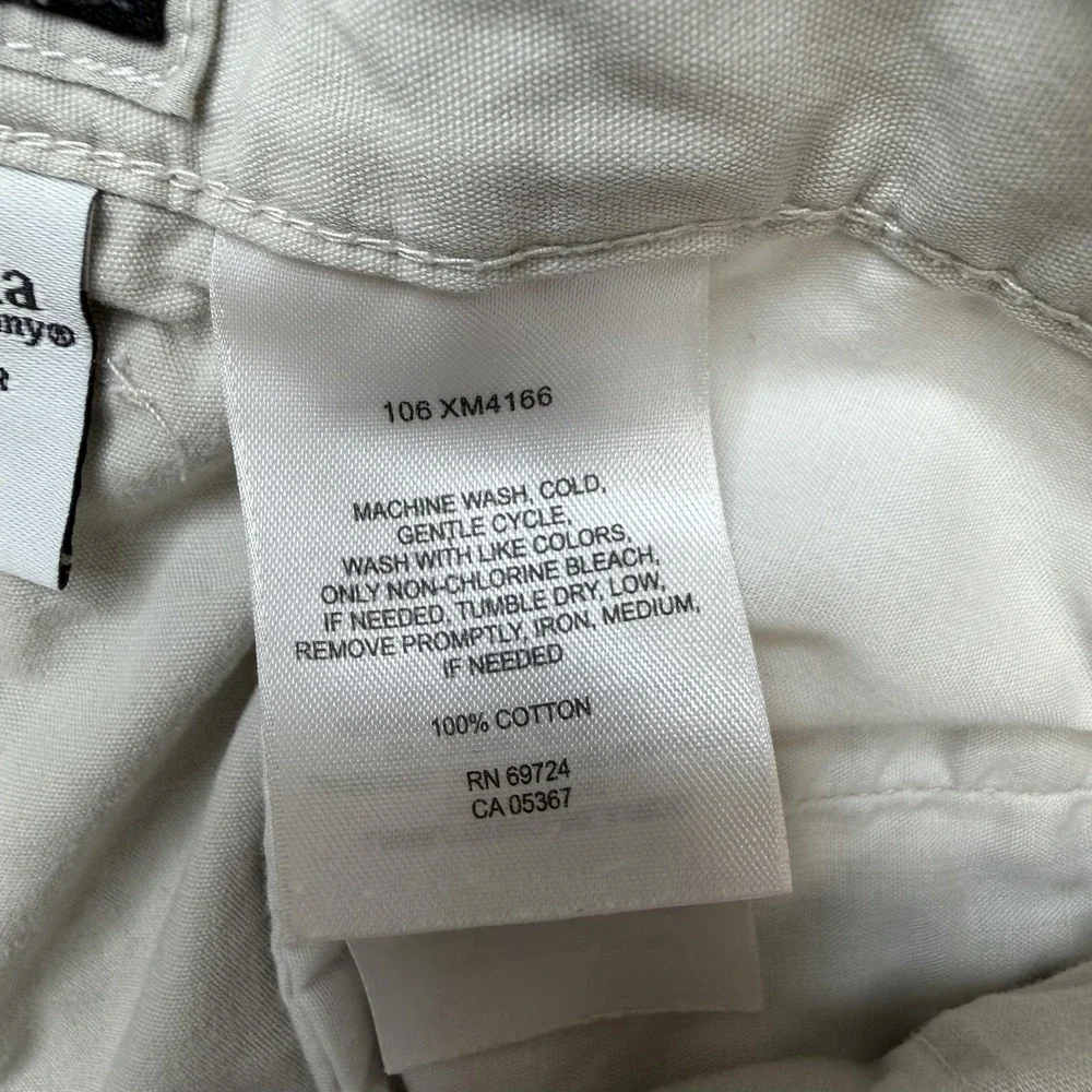 Columbia Cargo Shorts Mens 2XL Beige Cotton Elastic Waist 7 Inseam Outdoor